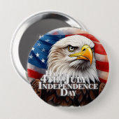 Badge Rond 10 Cm Esprit d'indépendance (Devant & derrière)