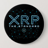 Badge Rond 10 Cm Étoiles de chiffrement XRP Cryptodevise XRPL Block (Devant)