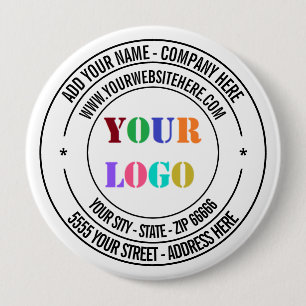 Badge Rond 10 Cm Exemple de bouton Créer votre propre nom de texte