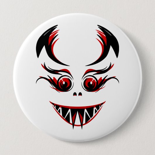 Badge Rond 10 Cm Face déplaisante (Devant)