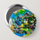 Badge Rond 10 Cm Façons De Vivre - Art Neurographique 7 (Devant & derrière)