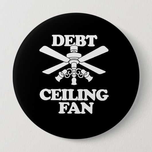 BADGE ROND 10 CM FAN DE PLAFOND DE DETTE (Devant)