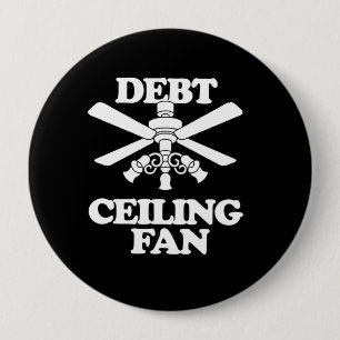 BADGE ROND 10 CM FAN DE PLAFOND DE DETTE