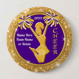 Badge Rond 10 Cm Faveurs Personnalisées De Soirée, Épingles De Pom-