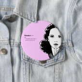 Badge Rond 10 Cm FEMME lesbienne (En situation)