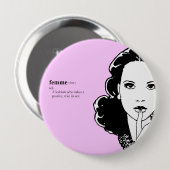 Badge Rond 10 Cm FEMME lesbienne (Devant & derrière)