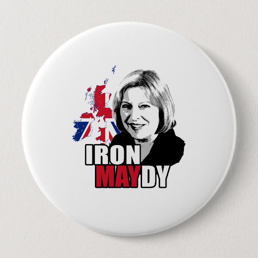 Badge Rond 10 Cm Fer Maydy la Dame de fer - - (Devant)