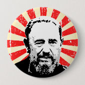 Badge Rond 10 Cm Fidel Castro (Devant)