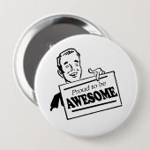 BADGE ROND 10 CM FIER D'ÊTRE INCROYABLE (Devant & derrière)