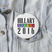 BADGE ROND 10 CM FIERTÉ 2016 DE HILLARY - .PNG (En situation)