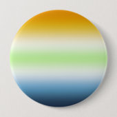 Badge Rond 10 Cm Fierté Agender AroAce à dégradé (Devant)