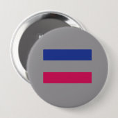 BADGE ROND 10 CM FIERTÉ ANDROGYNE (Devant & derrière)
