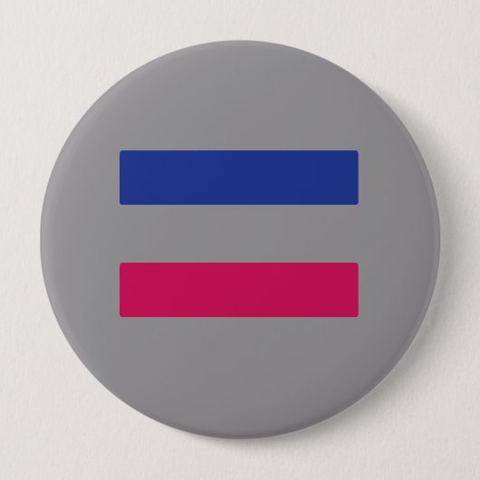 BADGE ROND 10 CM FIERTÉ ANDROGYNE (Devant)
