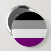 Badge Rond 10 Cm Fierté asexuelle (Devant & derrière)