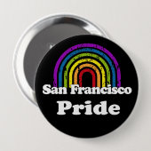 BADGE ROND 10 CM FIERTÉ DE SAN FRANCISCO (Devant & derrière)