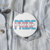 Badge Rond 10 Cm Fierté de transsexuel (En situation)