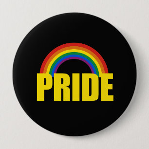 BADGE ROND 10 CM FIERTÉ D'IMPACT DE GAY PRIDE - .PNG
