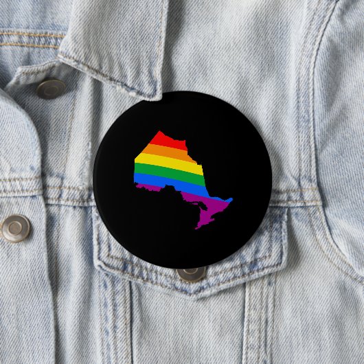 BADGE ROND 10 CM FIERTÉ D'ONTARIO (En situation)