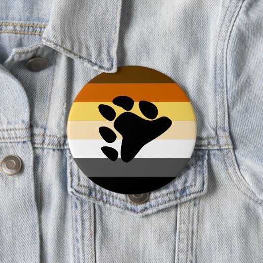 Badge Rond 10 Cm Fierté d'ours (En situation)