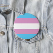Badge Rond 10 Cm Fierté transexuelle (En situation)