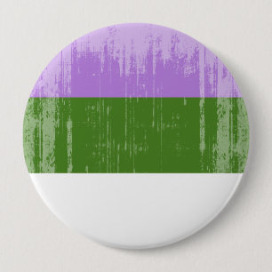 Badge Rond 10 Cm Fierté vintage de Genderqueer