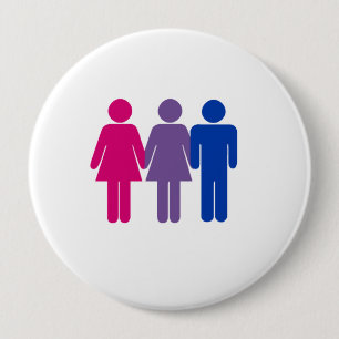 Badge Rond 10 Cm Fille bisexuelle