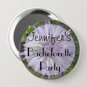 Badge Rond 10 Cm Flair - Bouton Lilac/Bachelor violet (Devant & derrière)