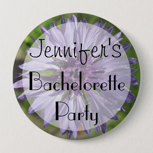 Badge Rond 10 Cm Flair - Bouton Lilac/Bachelor violet (Devant)