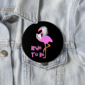 Badge Rond 10 Cm Flamant rose Rose Cute Bachelorette Hen Party Thèm (En situation)