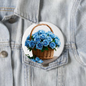Badge Rond 10 Cm Fleurs (En situation)