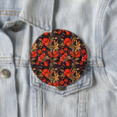 Badge Rond 10 Cm Fleurs anciennes d'Alexandra Cook aka Linandara (En situation)