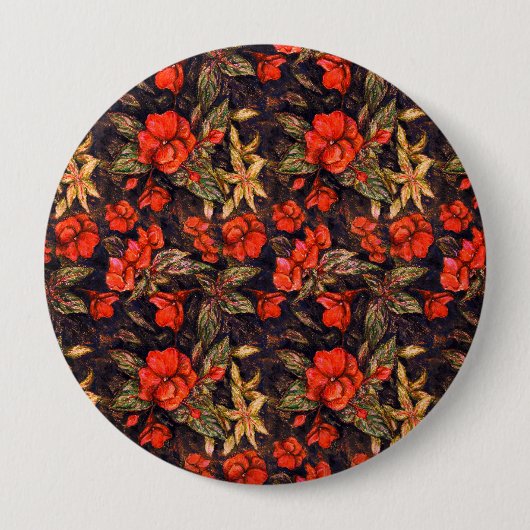 Badge Rond 10 Cm Fleurs anciennes d'Alexandra Cook aka Linandara (Devant)