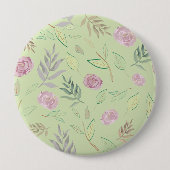 Badge Rond 10 Cm Fleurs d'aquarelle festive 4 (Devant)