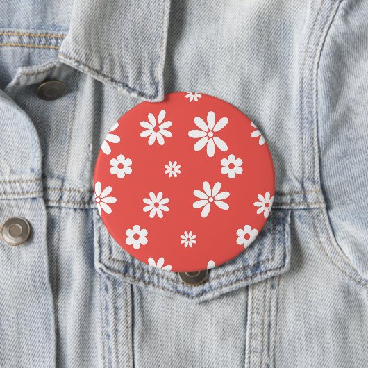 Badge Rond 10 Cm Fleurs et pétales 1 (En situation)