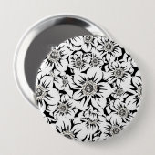 Badge Rond 10 Cm Fleurs Mandala 6 (Devant & derrière)