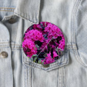 Badge Rond 10 Cm Fleurs roses Rhododendron (En situation)