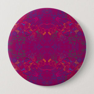 Badge Rond 10 Cm Floradore - fuchsia