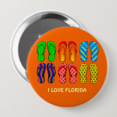 Badge Rond 10 Cm Floride : Tongs (Devant & derrière)