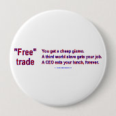 Badge Rond 10 Cm FreeTradeGizmo (Devant)