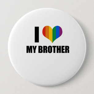 Badge Rond 10 Cm Frère d'amour de gay pride