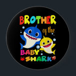 Badge Rond 10 Cm Frère Du Bébé Requin Anniversaire Requin Frère<br><div class="desc">Frère Du Bébé Requin Anniversaire Requin Frère</div>