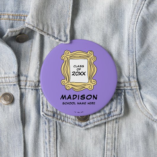 Badge Rond 10 Cm FRIENDS™ Celui avec la graduation (En situation)