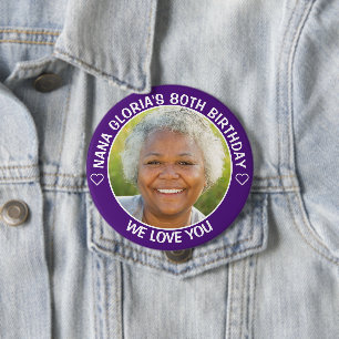 Badge Rond 10 Cm Fun Photo personnalisée Anniversaire Fête Favorise