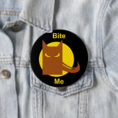 Badge Rond 10 Cm Funny Bite Me Éffrayant Werewolf Halloween (En situation)