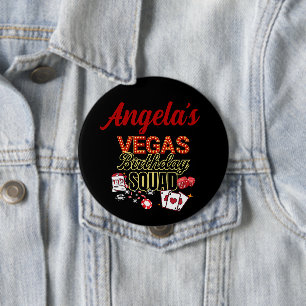 Badge Rond 10 Cm Funny Personnalisé Las Vegas Anniversaire Party Sq