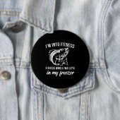 Badge Rond 10 Cm Funny Walleye Fishing Cadeau Walleye Poisson Humou (En situation)