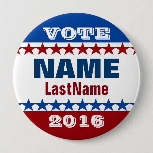 Badge Rond 10 Cm Gagnez votre campagne (Devant)