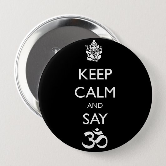 Badge Rond 10 Cm ganesh (Devant & derrière)