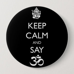 Badge Rond 10 Cm ganesh