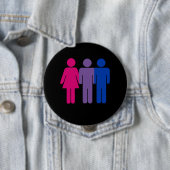 Badge Rond 10 Cm Garçon bisexuel (En situation)